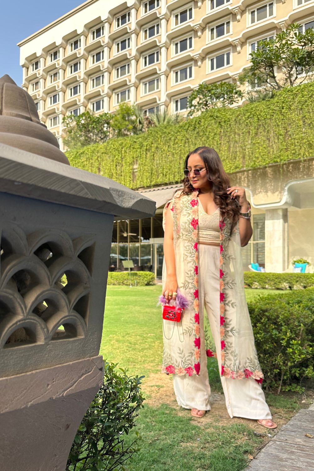 Rubi Bhatia Styled in Ruksana Cape Set