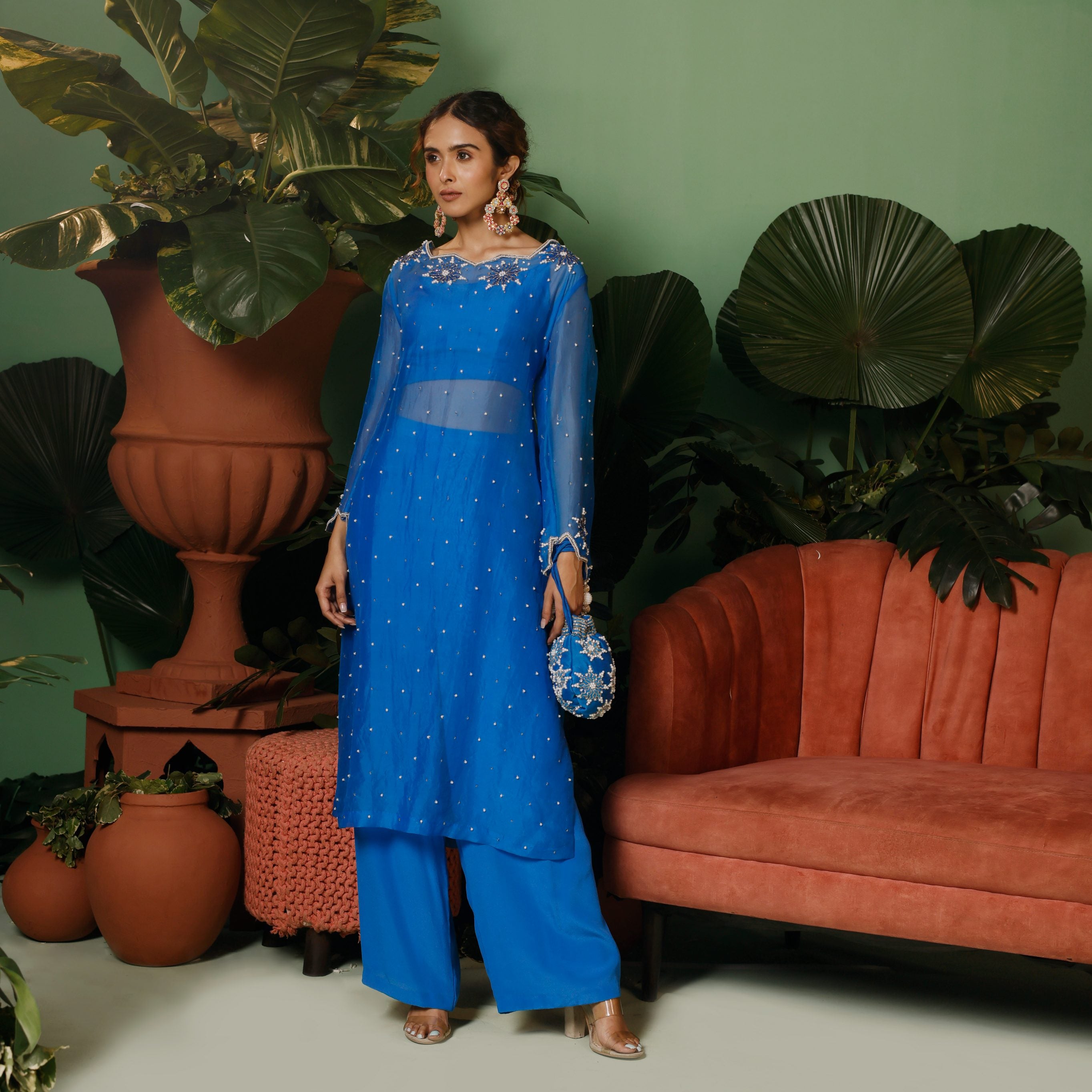 Aabroo Long Kurta Set