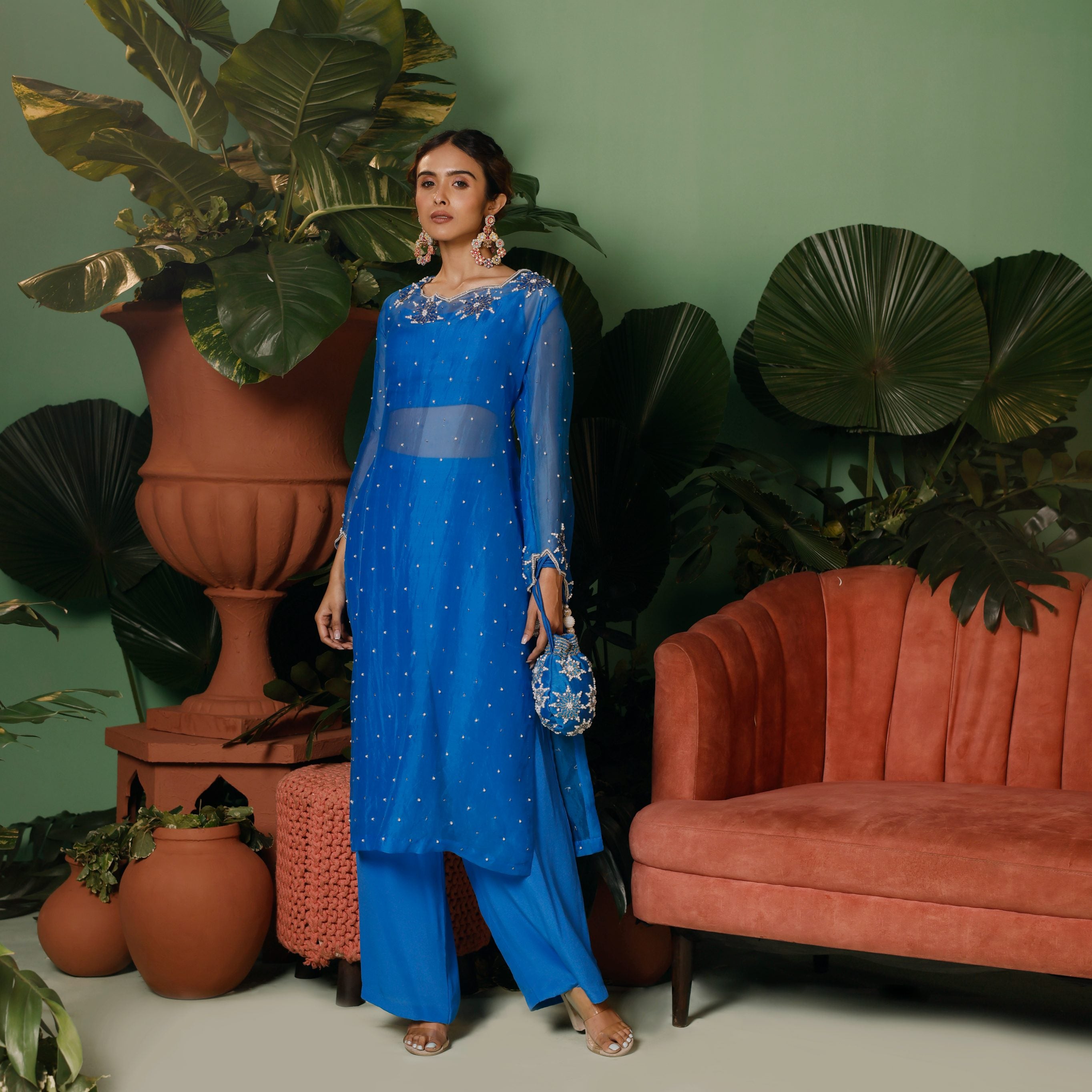 Aabroo Long Kurta Set