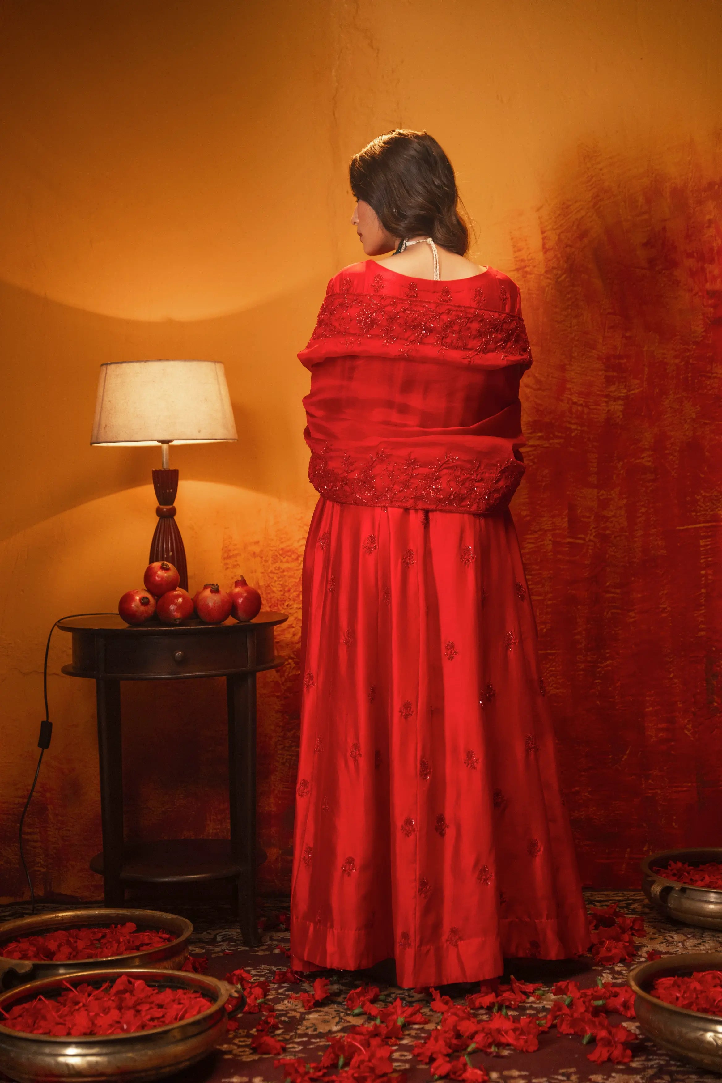 Sindoori Anarkali Set