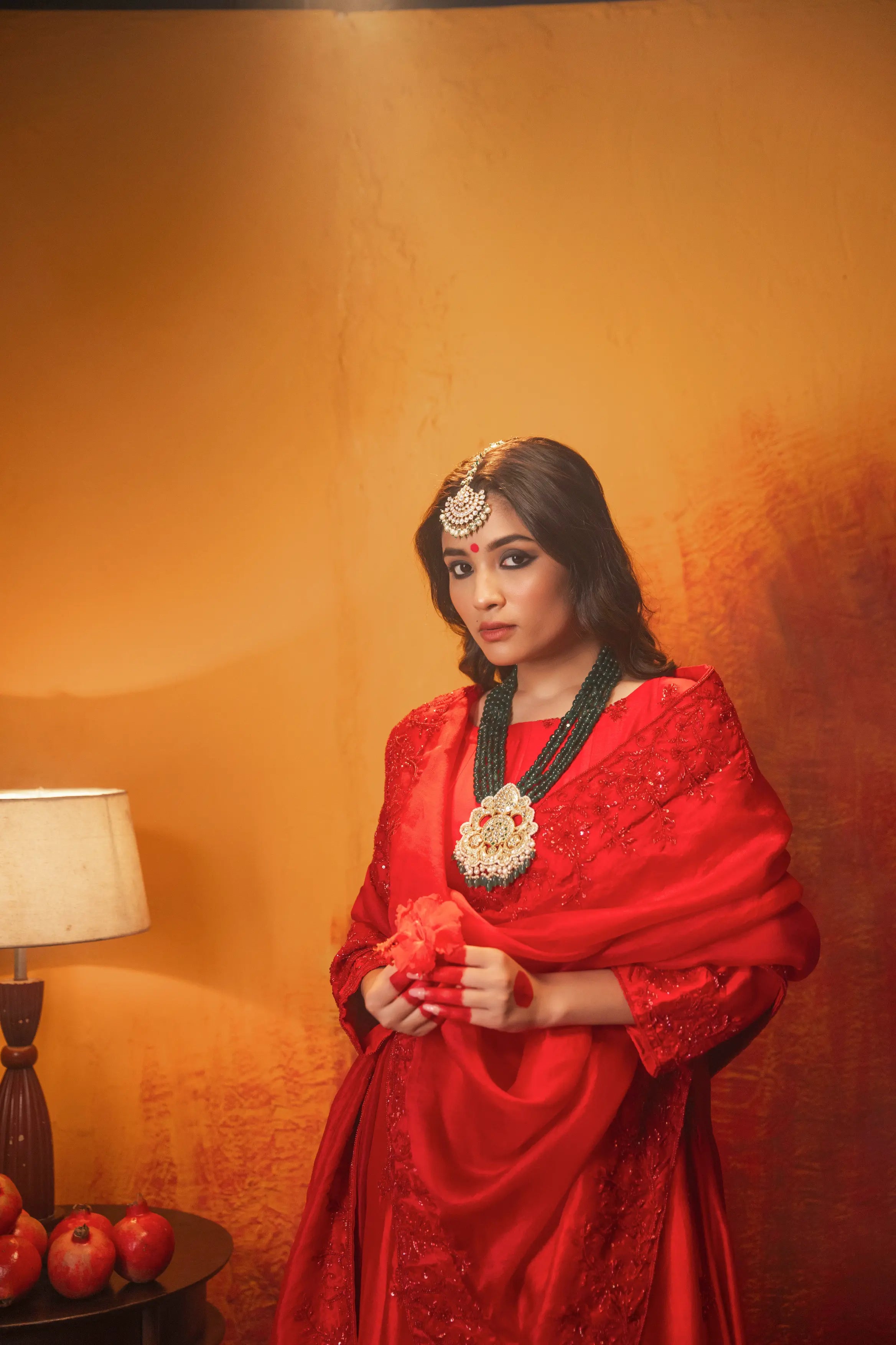 Sindoori Anarkali Set