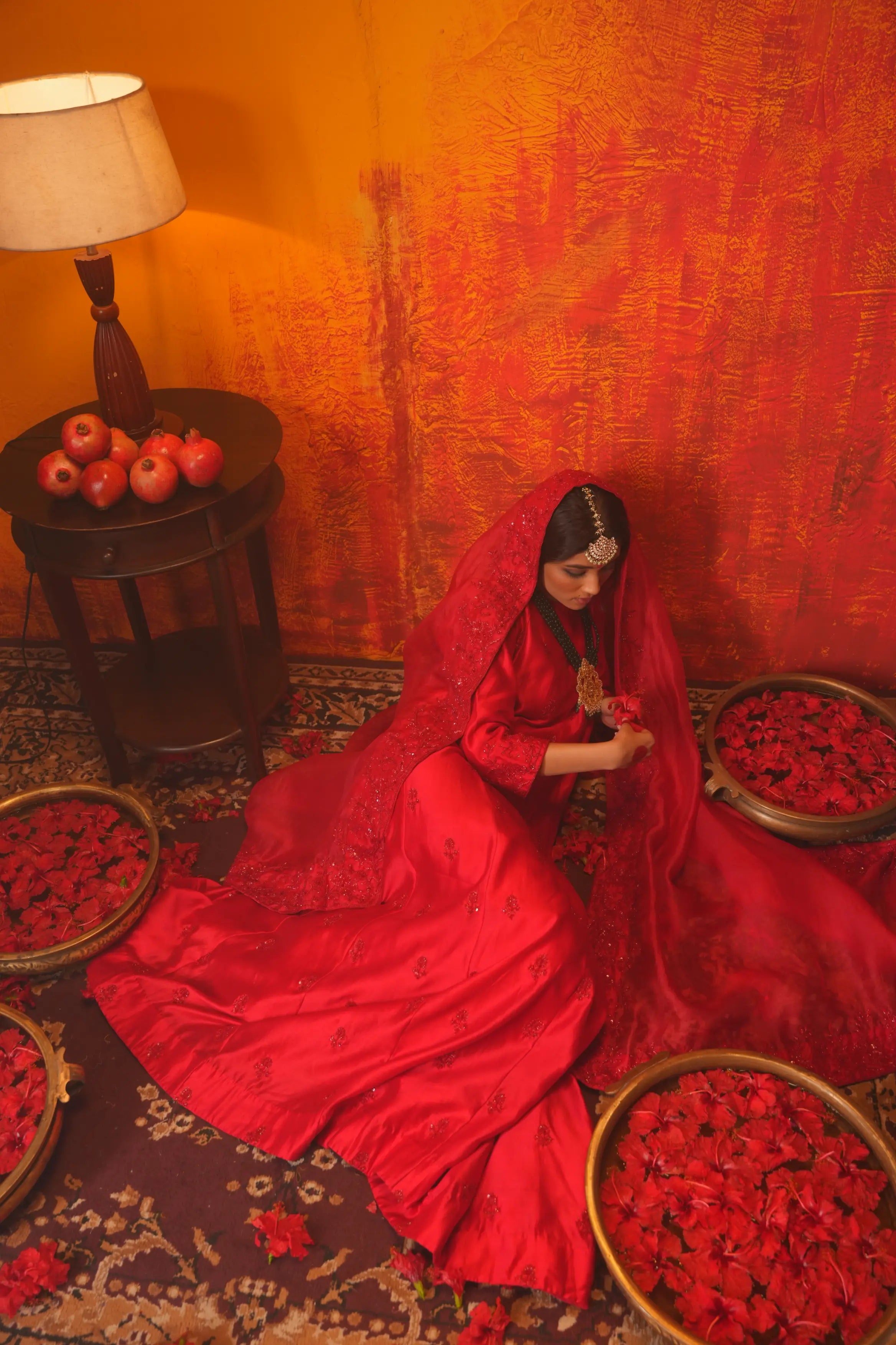 Sindoori Anarkali Set