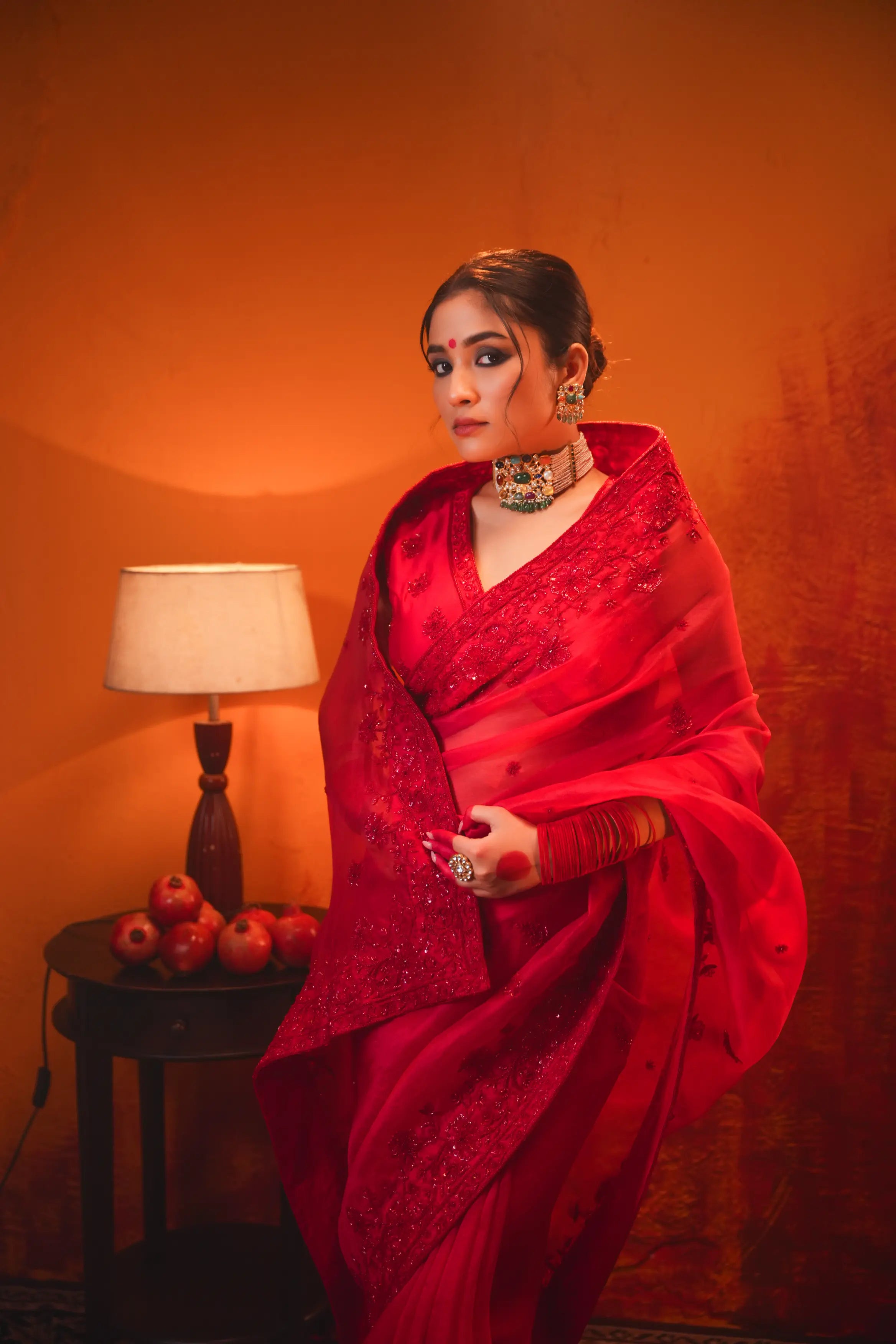 Surkh Saree