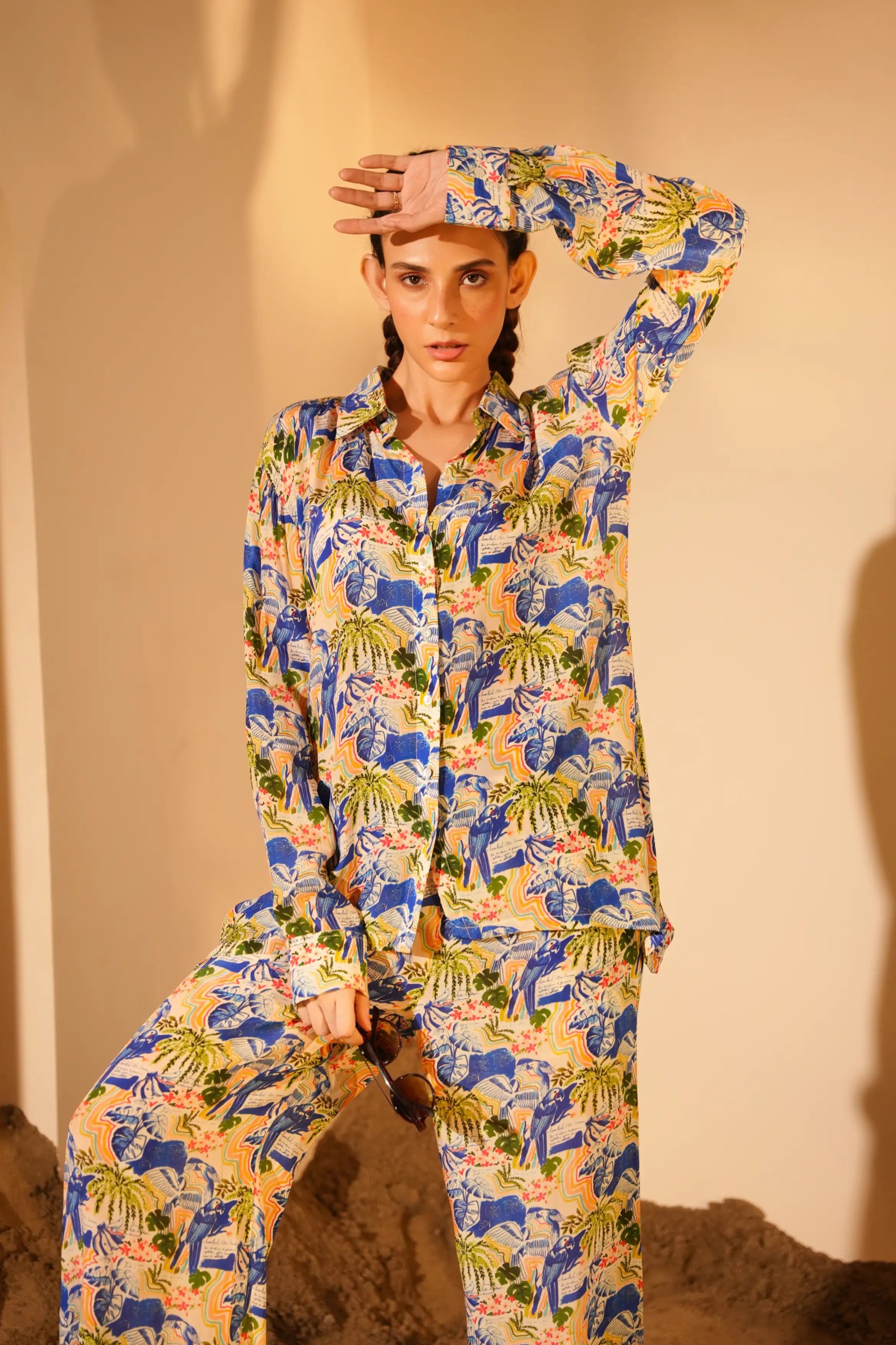 Blue Parrot Co Ord Set