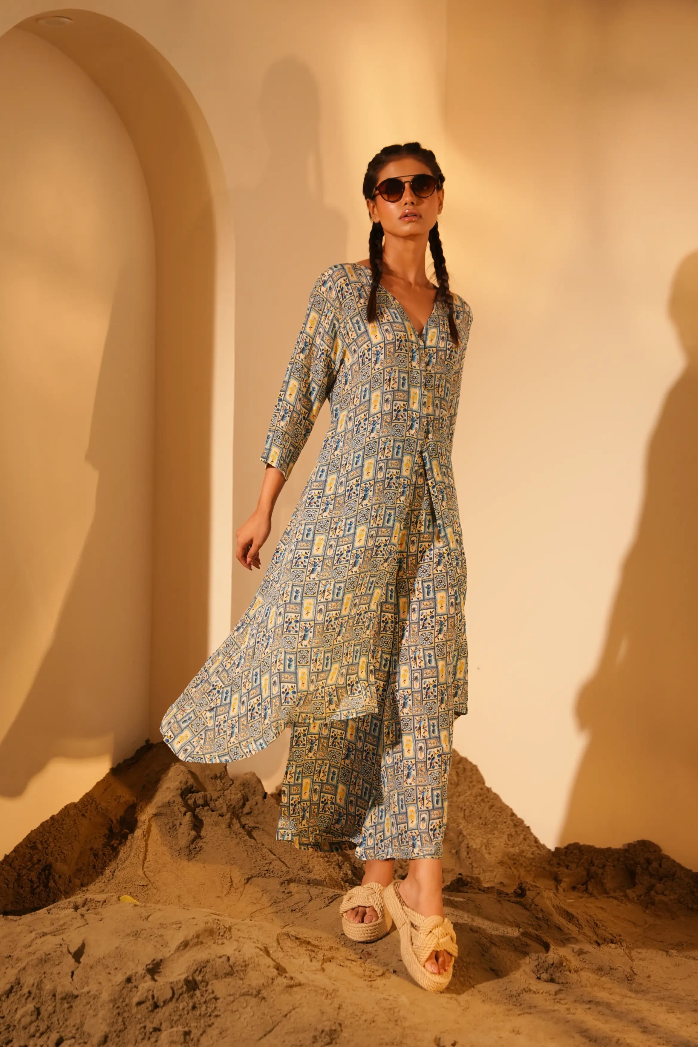 Blue Pineapple Jacket + Pants