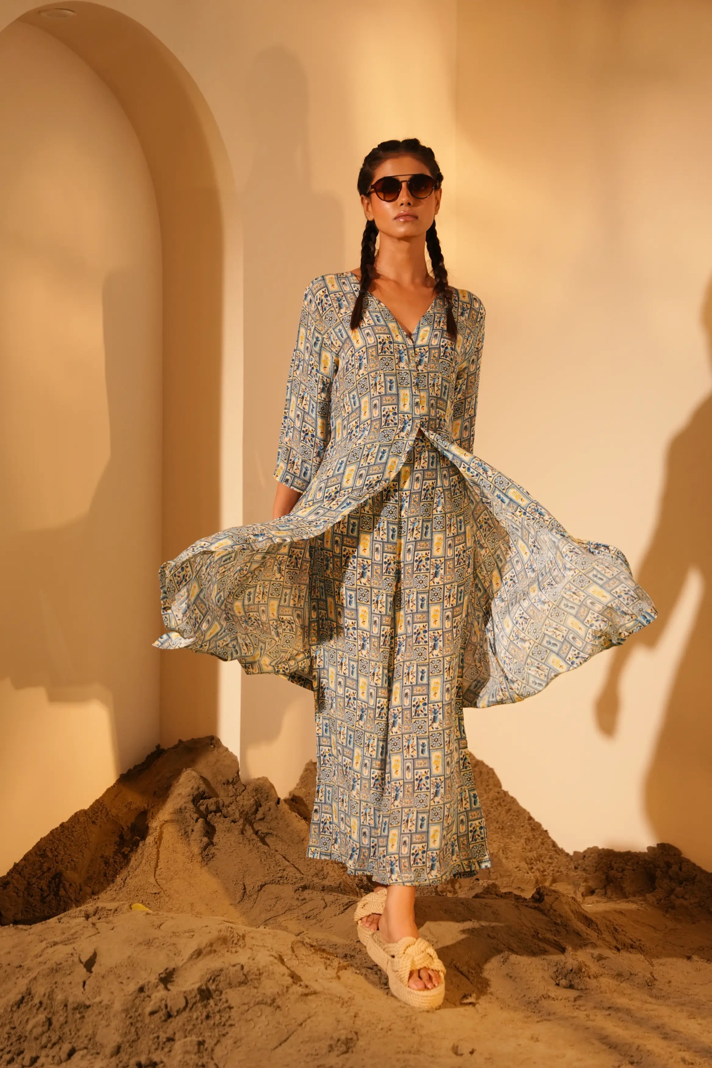 Blue Pineapple Jacket + Pants