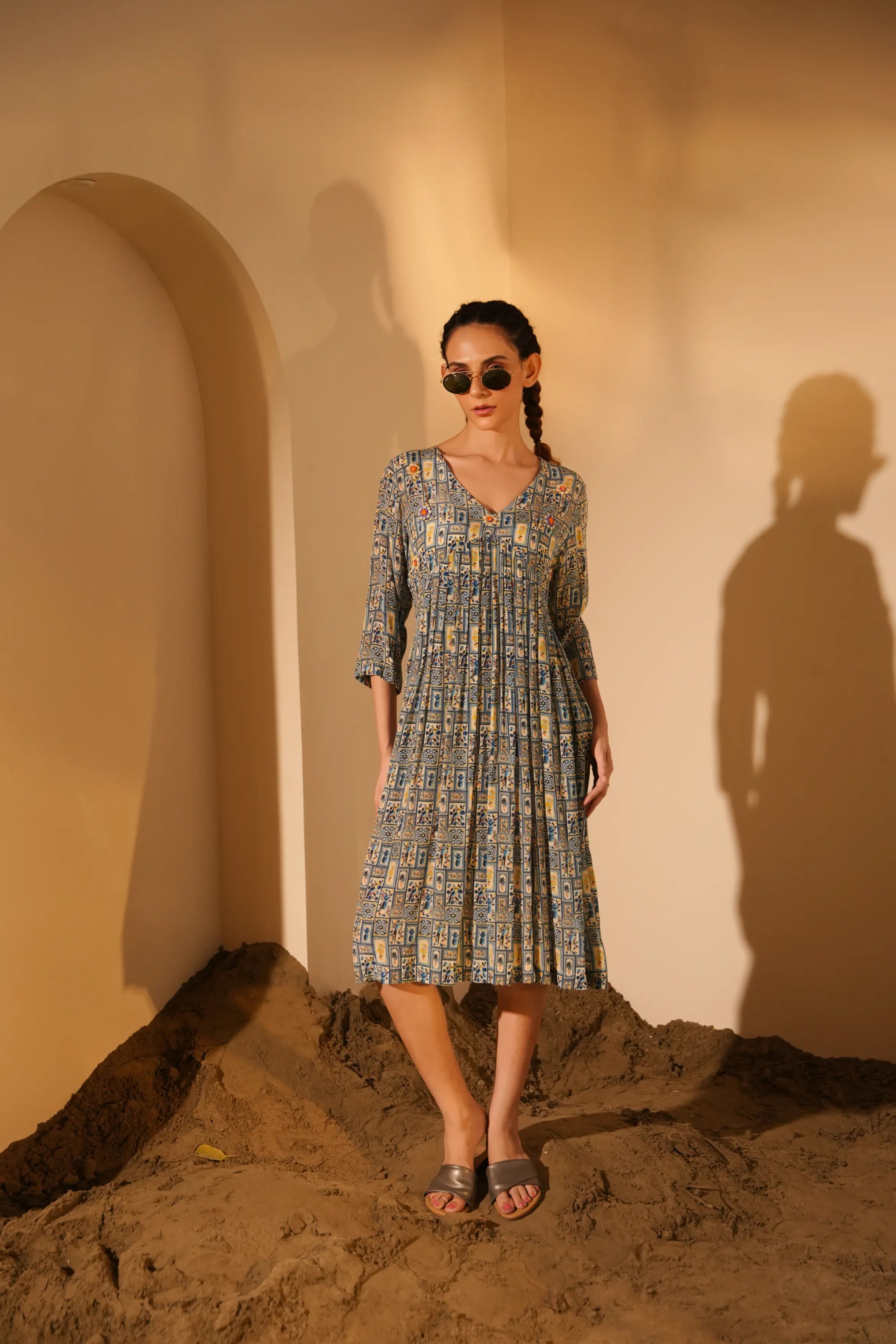 Blue Pineapple Kurta + Pants