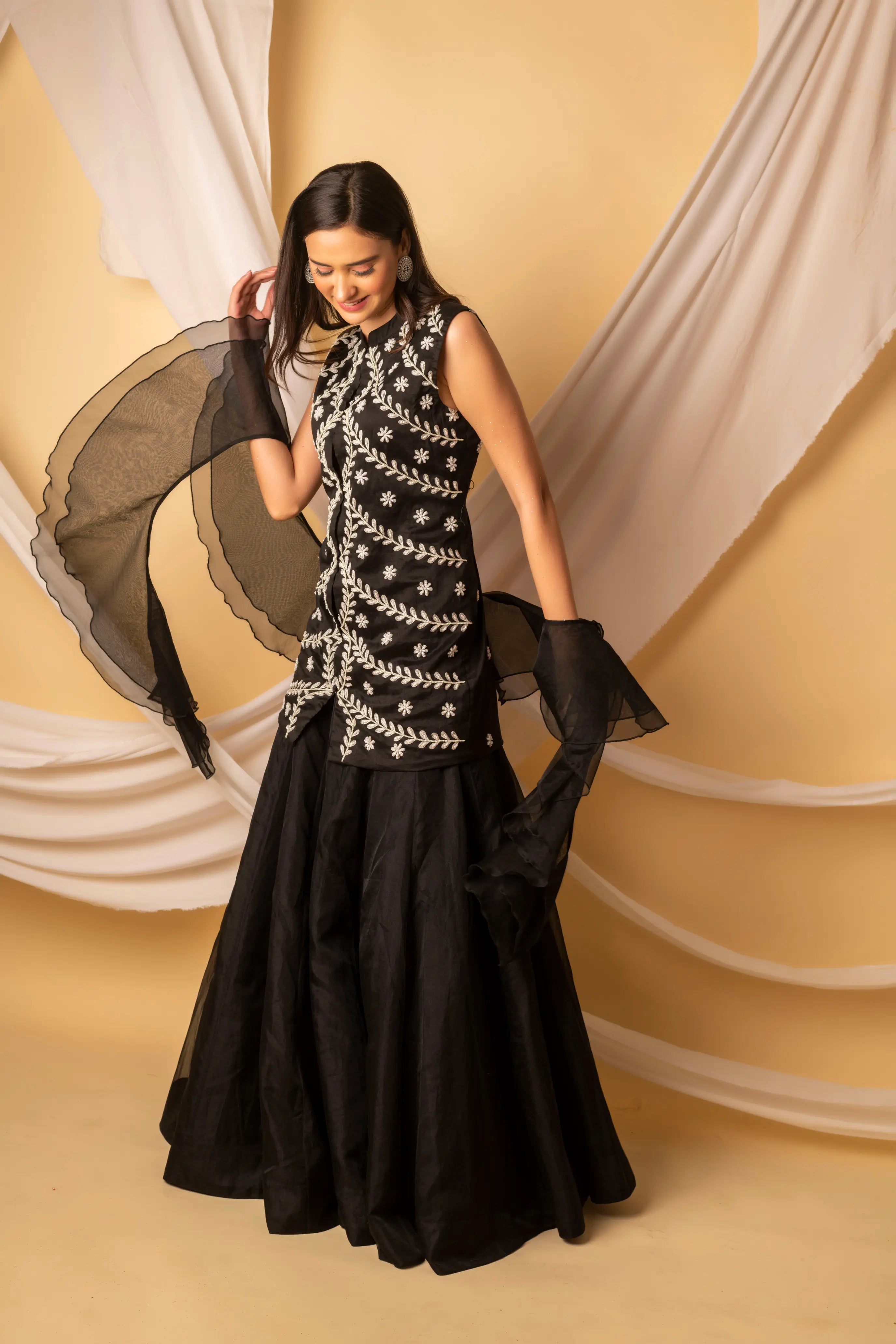 Hirz Kurta With Skirt Set