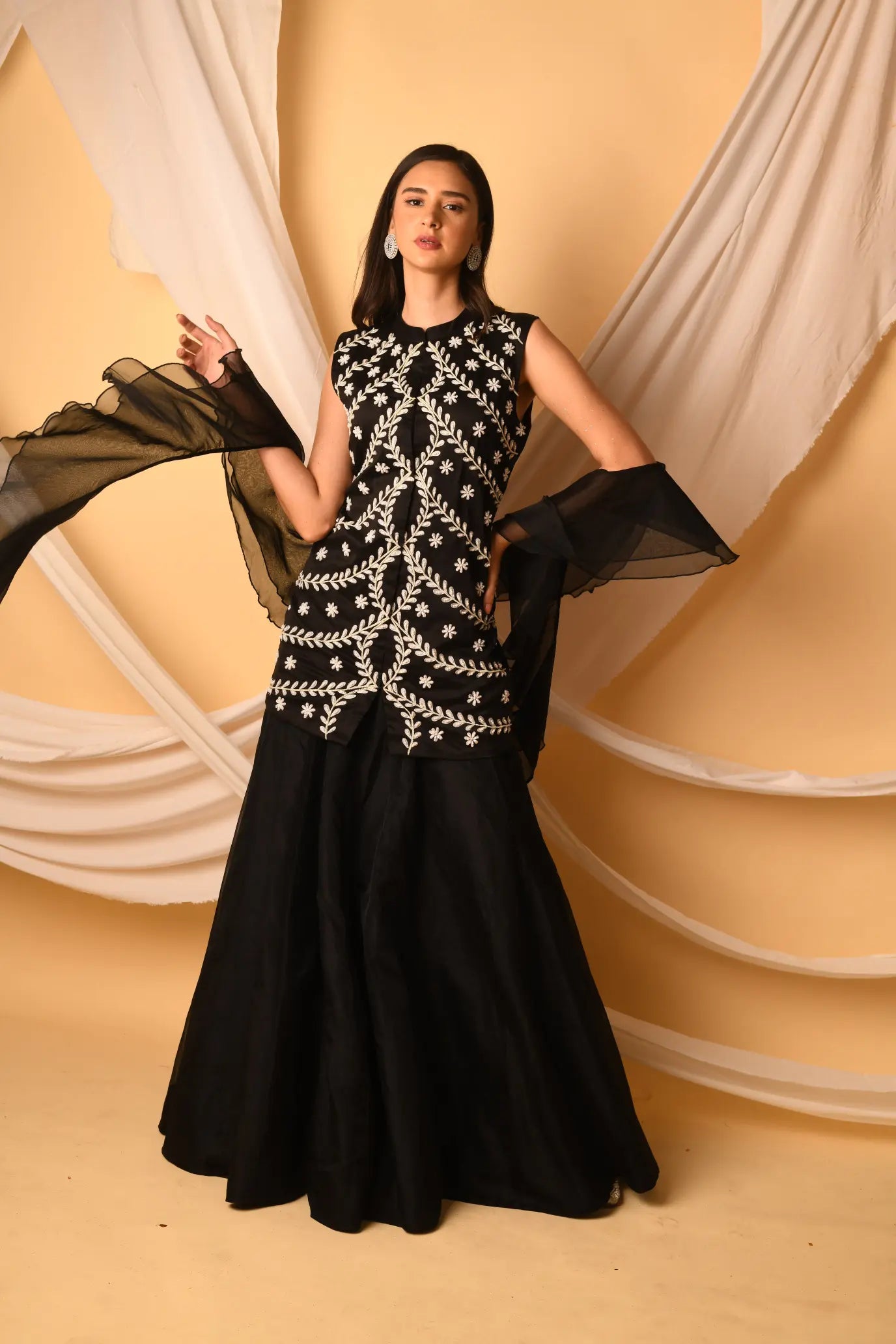 Hirz Kurta With Skirt Set