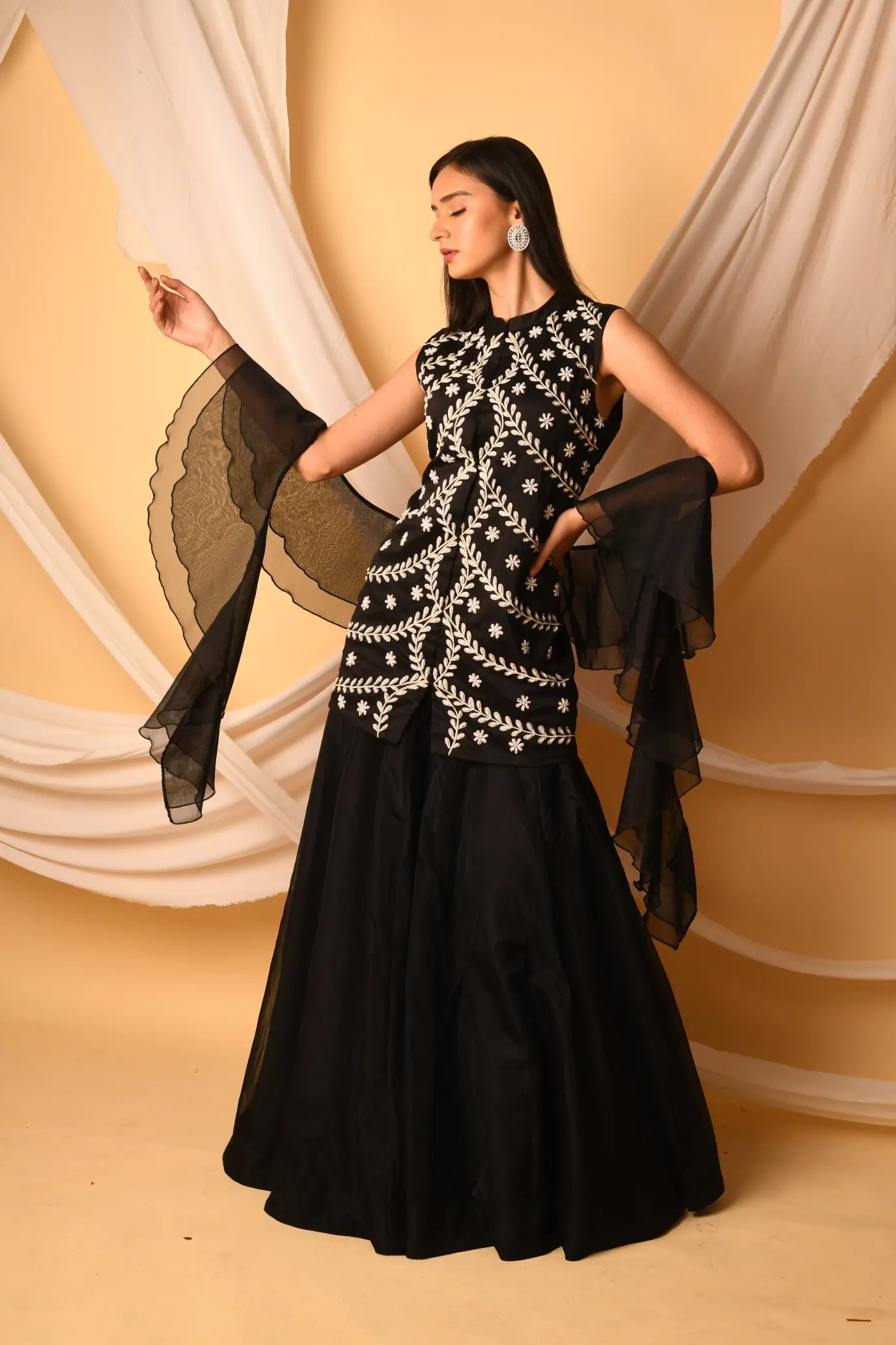 Hirz Kurta With Skirt Set