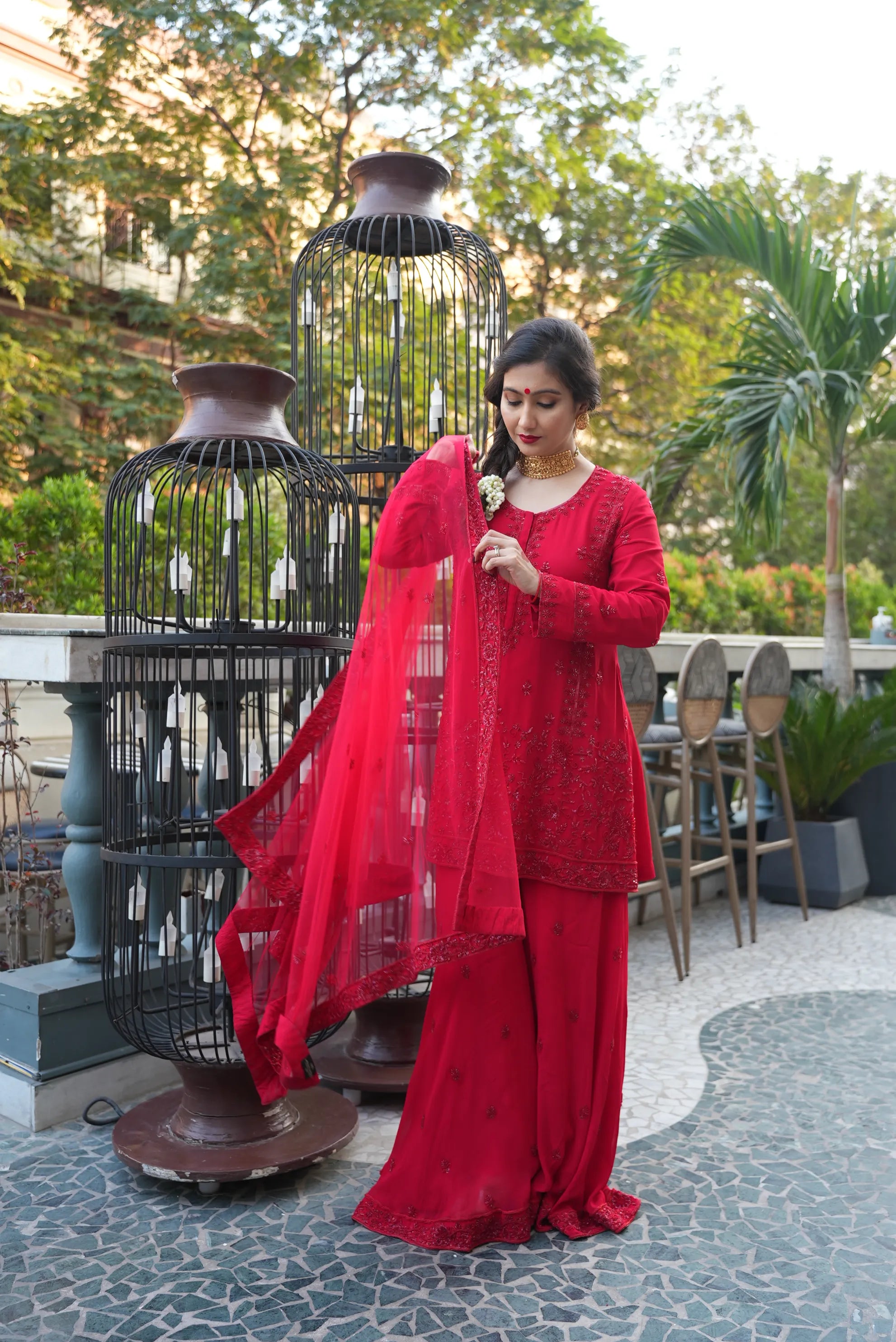 Garima Banka Styled in Aalta Sharara Set