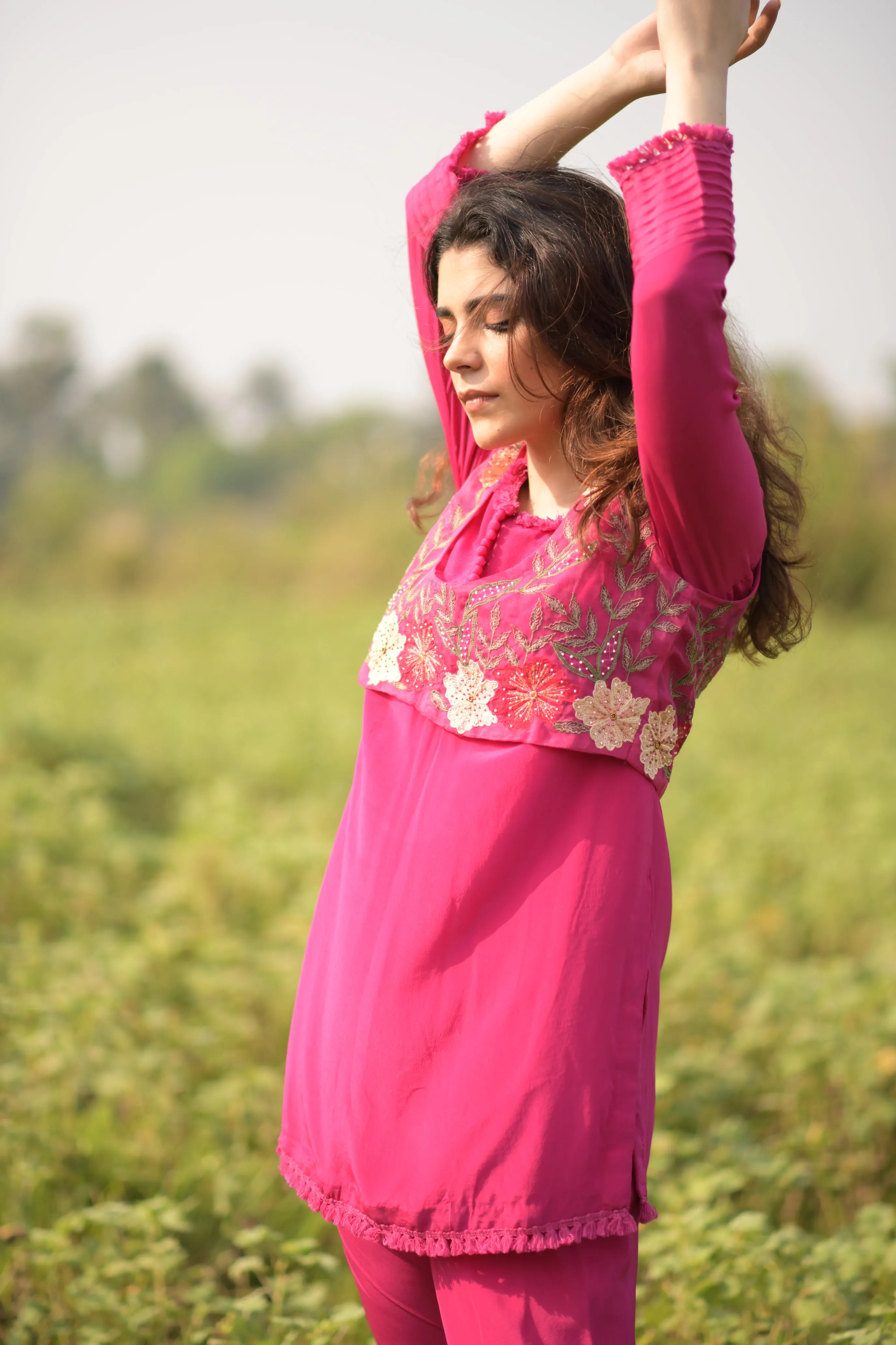 Pink Noori Co Ord Set