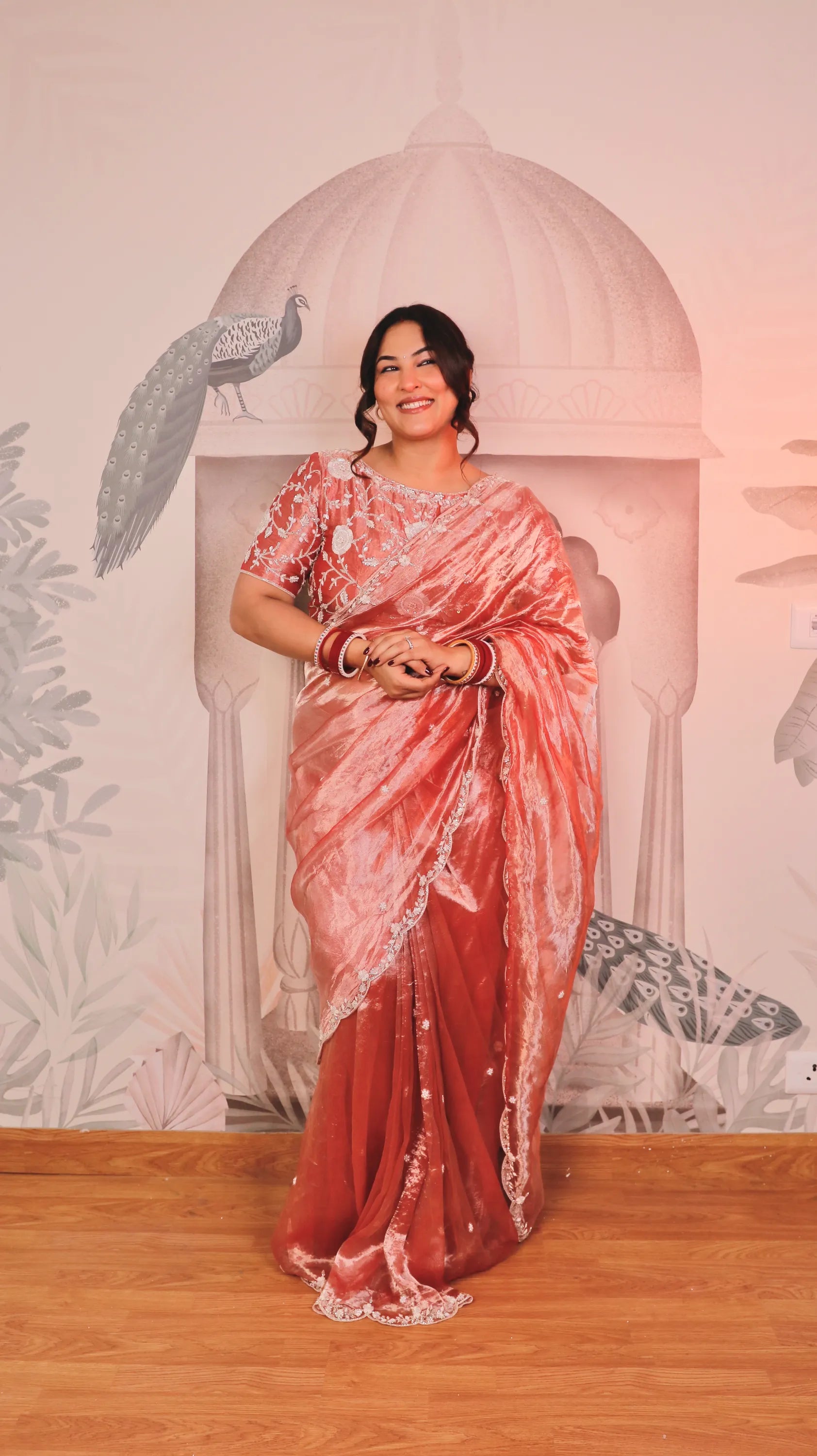 Sakshi Sidwani Styled in Sharfaana Saree
