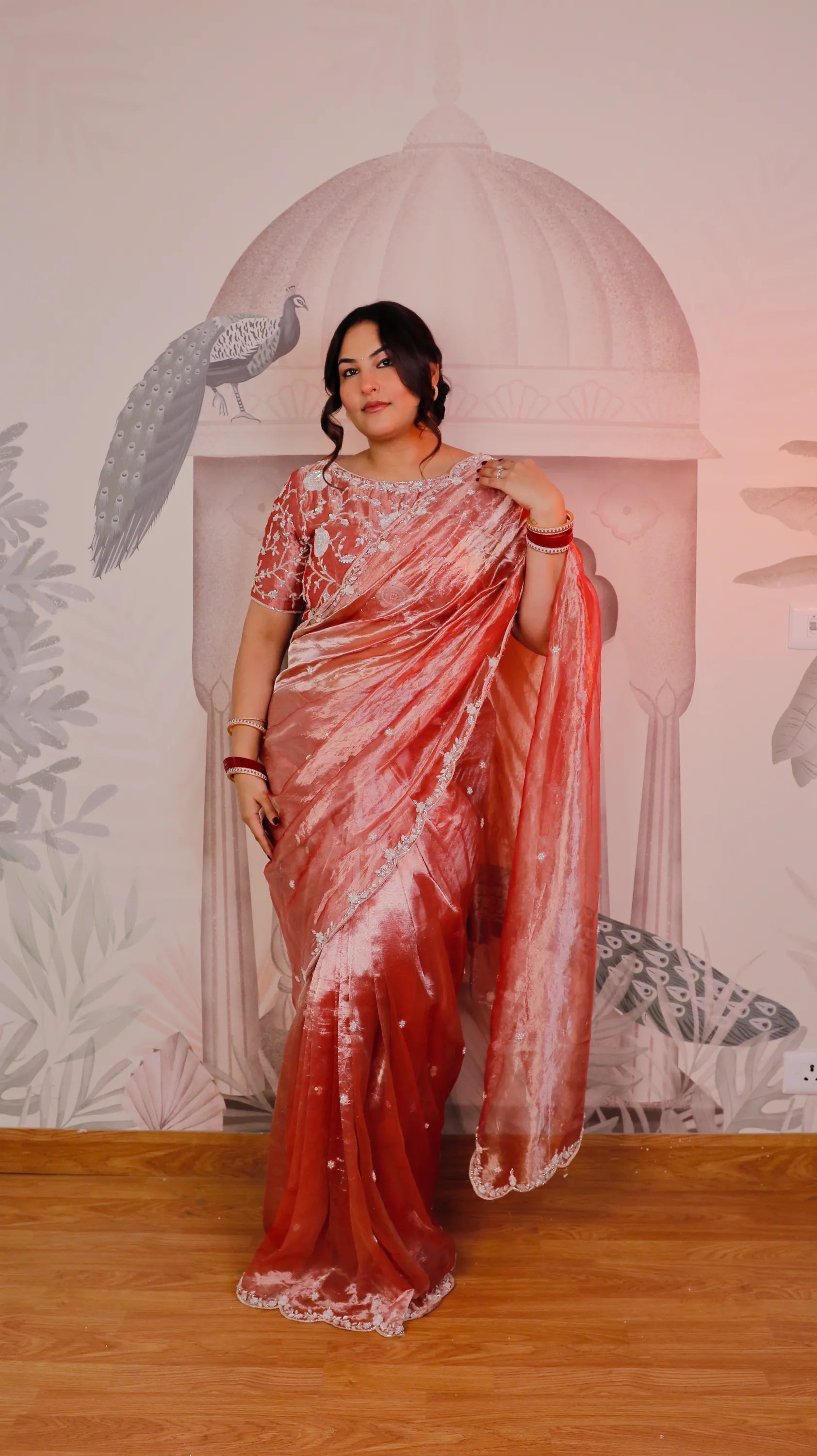 Sakshi Sidwani Styled in Sharfaana Saree